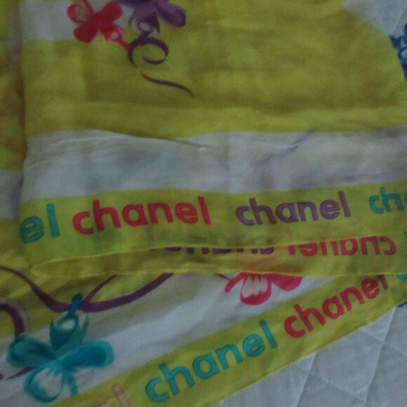 Chanel Rectangular Silk Scarf - Picture 3 of 9